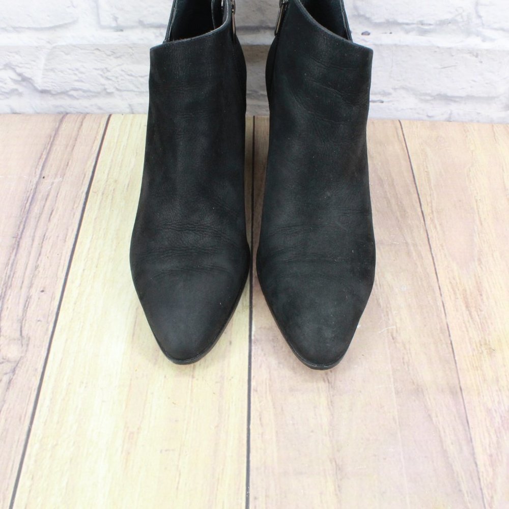 Vince Camuto Kathrina Black Suede Side Zip Ankle Heeled Boots Size 7.5 M - Picture 5 of 10
